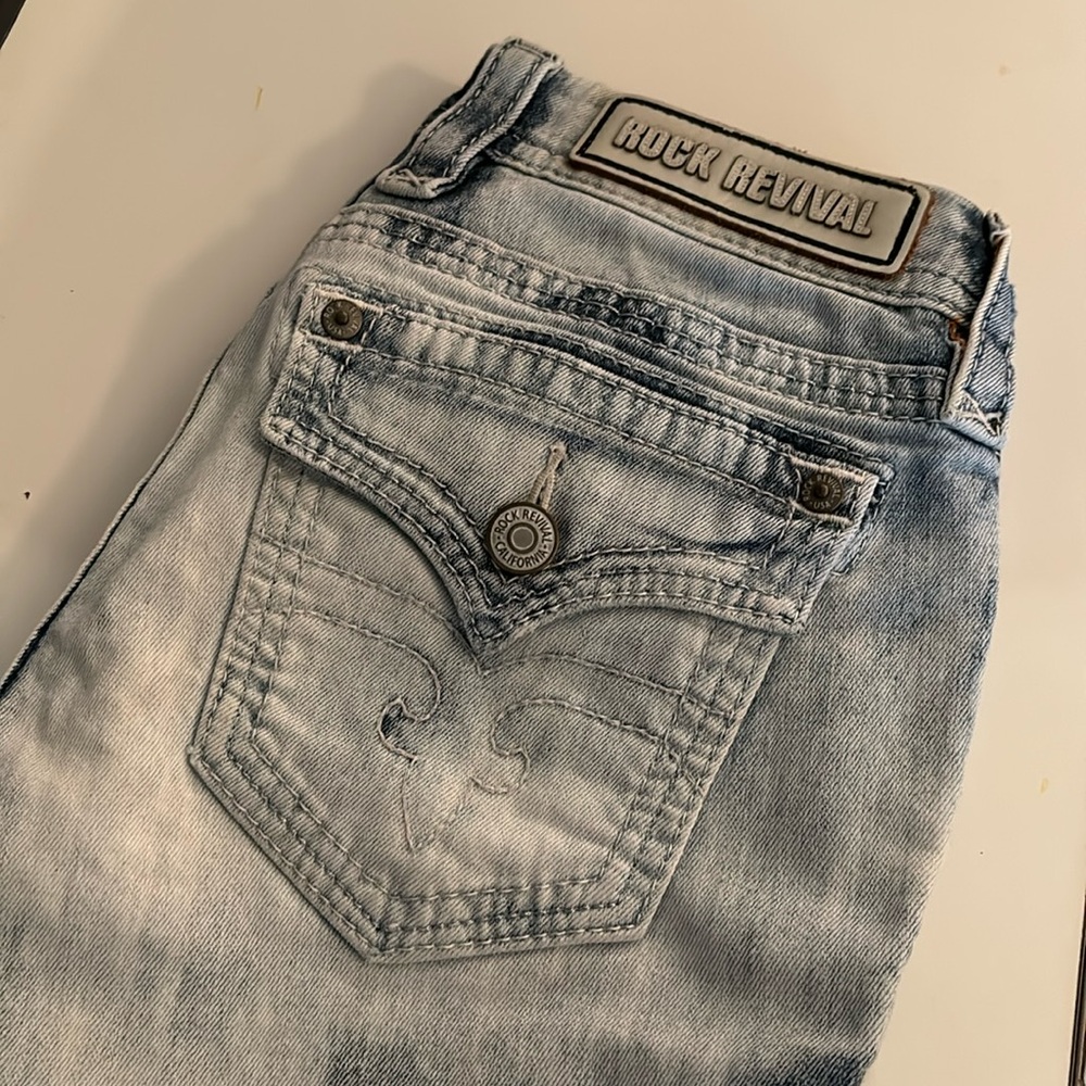 Rock Revival- Size 28, denim crop jeans